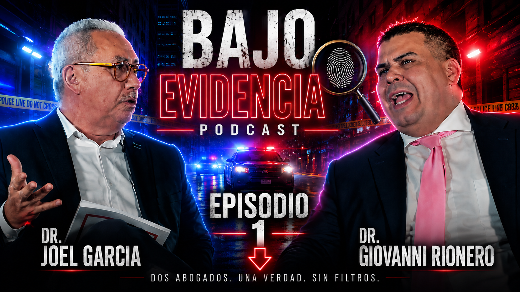 Portada oficial del episodio 1 de Bajo Evidencia Podcast